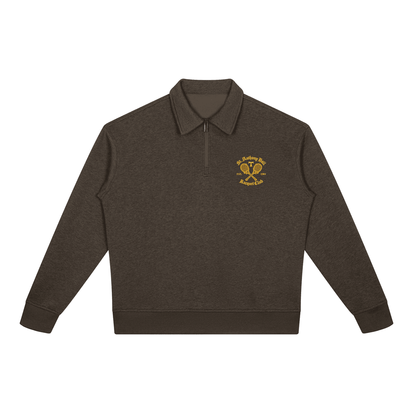 Embroidered Racquet Club Q-Zip